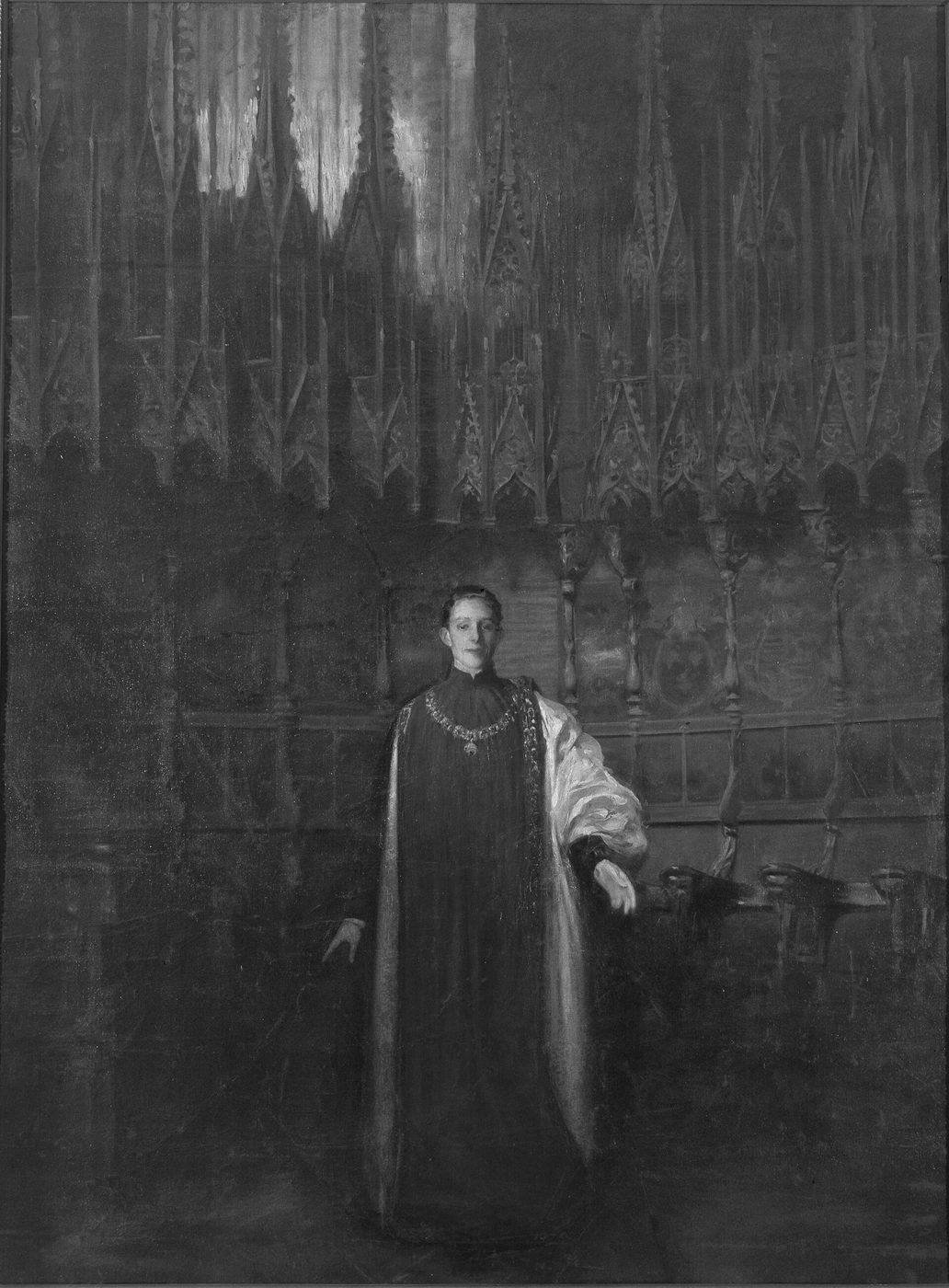 Retrat del rei Alfons XIII, pintat per Ramon Casas.